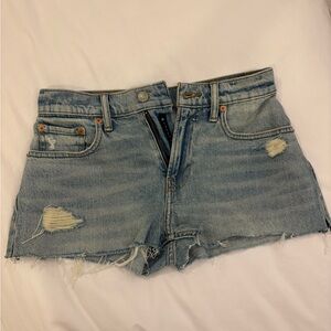 Lucky Brand Light Blue Distressed Jean Shorts - W24
